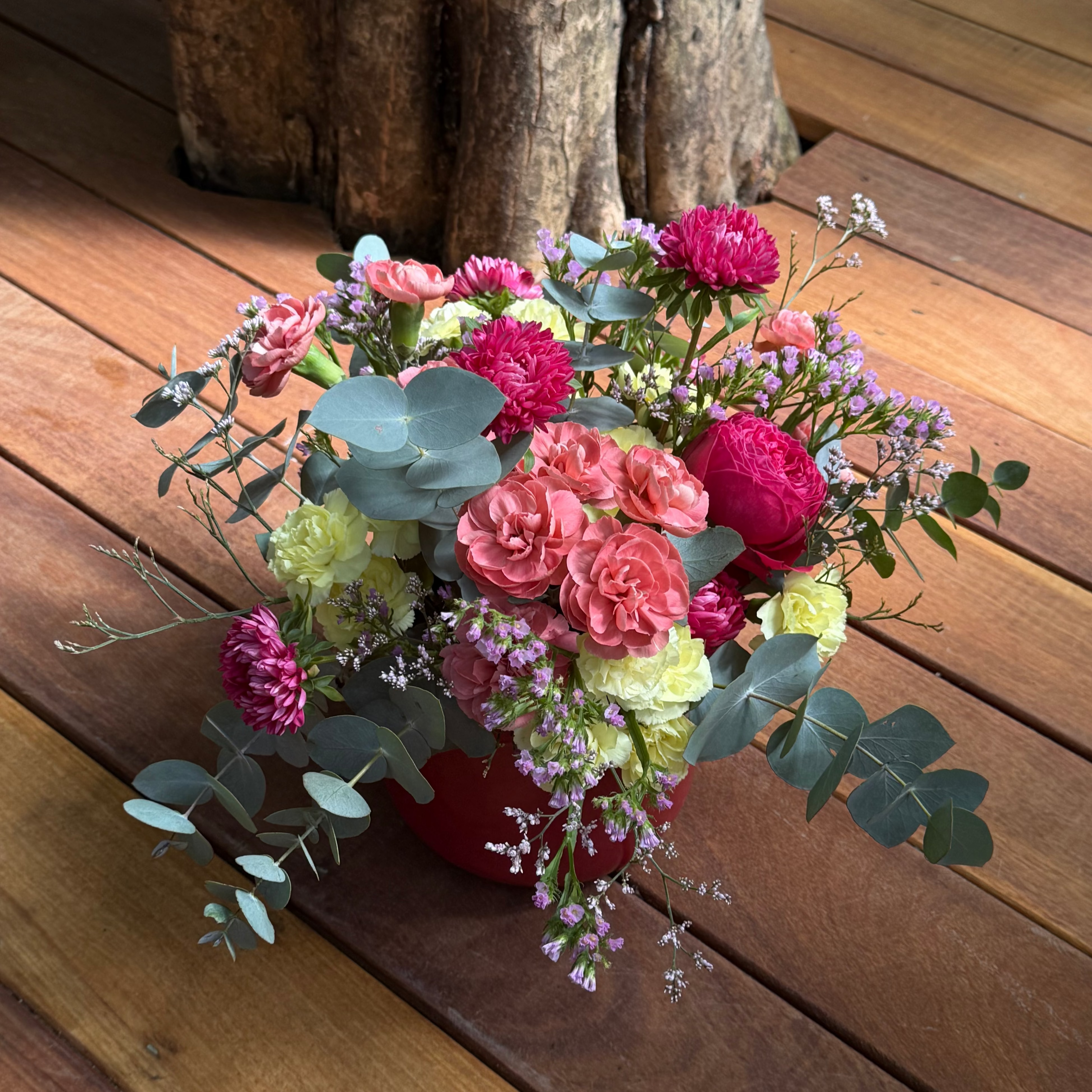 ARRANJO MIX CACHEPOT ROSA P - ENTREGA EM SÃO PAULO