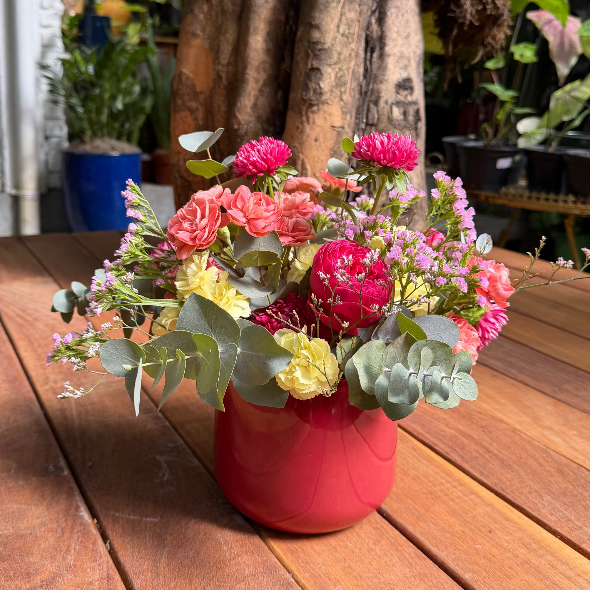 ARRANJO MIX CACHEPOT ROSA P - ENTREGA EM SÃO PAULO